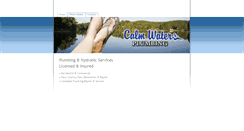 Desktop Screenshot of calmwaterplumbing.com